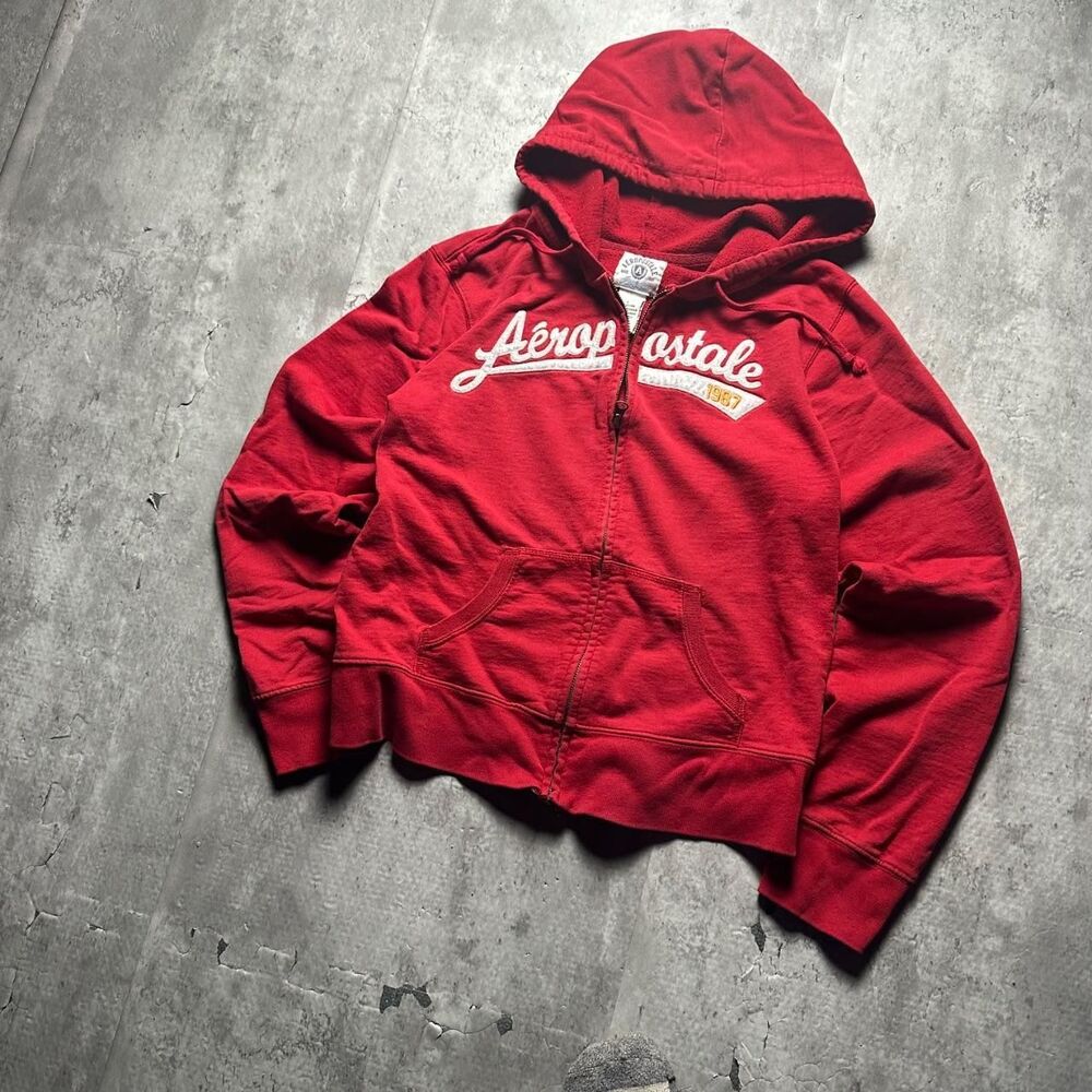 Aeropostale Women's Red Hoodie